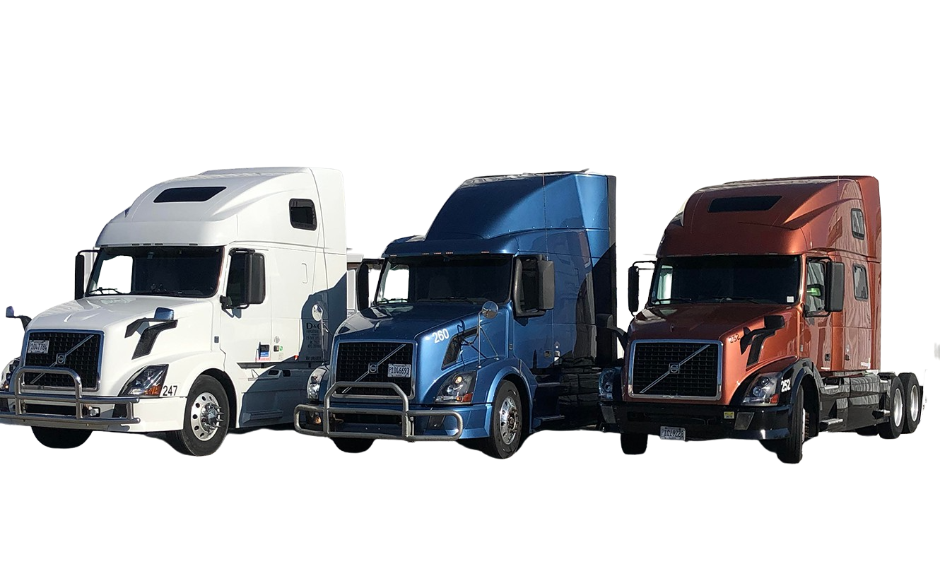 transport and logistics company with brand new trucks US